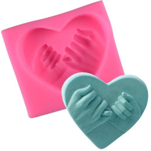 3D Love Heart Shaped Silicone Soap Mold DIY Candel Cake Chocolate Soap Mold Mould Fondant Sugar Art Tools Soap Making