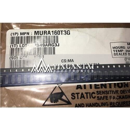 50PCS/LOT 100PCS/LOT 500PCS/LOT Free Shipping! 100% New Original MURA160T3G MURA160 U4J DO214