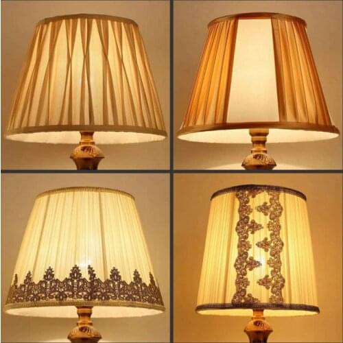 E27 Art Deco lamp shades for table lamps fabric round lampshade modern style lamp cover for light