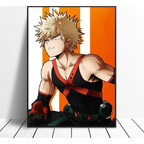 Bakugou Artwork Canvas Painting Art Print Poster Picture Wall Modern Minimalist Bedroom Living Room Decoration
