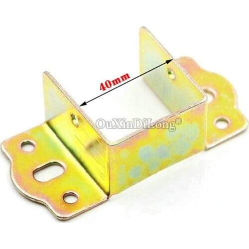 Brand New 20PCS/Lot Metal Bed Rail Brackets 40mm Hanger Buckle Accessories Furniture Frame Support Brackets Connectors
