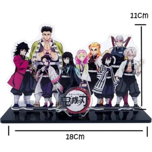 Demon Slayer Anime Kimetsu No Yaiba Hashira Giyuu Muichirou Shinob Acrylic Stand Action Figures Model Plate Holder Decoration