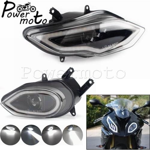 For BMW S1000RR 2015 2016 2017 2018 LED Headlight E4 Mark Approved Plug Play High Low Beam Headlamp DRL Head Light Assembly Kit
