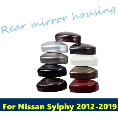 For Nissan SENTRA 2012-2019 Rear view mirror cover modified mirror cover shell anti-scratch protection decorative strip sequins