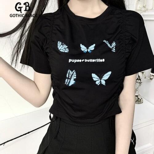 Женские спортивные футболки Gothic Black China At AliExpress