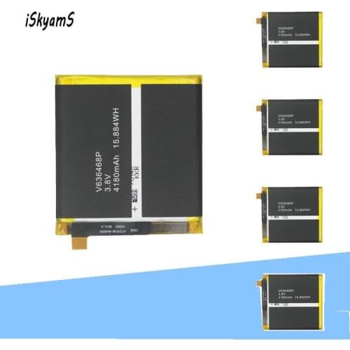 ISkyamS 5pcs 4180mAh V636468P BV8000 Battery For Blackview BV8000 Pro BV8000pro Smart Mobile Phone li-ion Battery