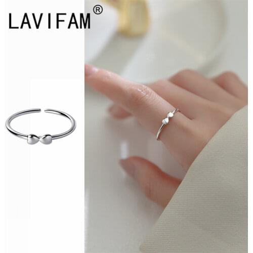 Single Loop Open Ring Bow Bowknot Thin Finger Rings S925 Sterling Silver Women Girl Simple Ins Charm Jewelry