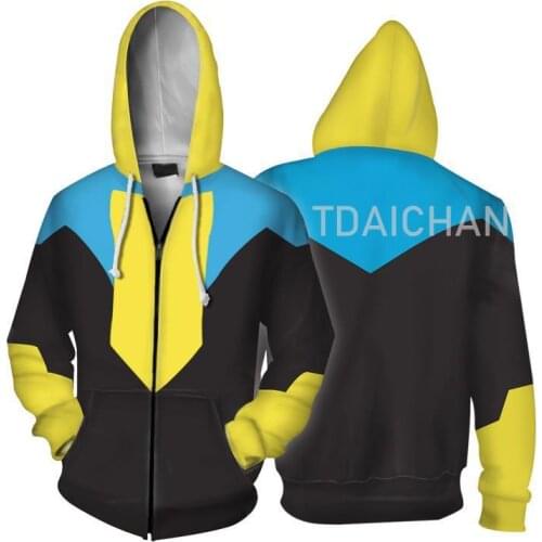 Anime Invincible Mark Grayson Cosplay Costume Hoodies Streetwear 3D Printed Polyester Jacket Pants Fashion Casual Hip-hop Adult
