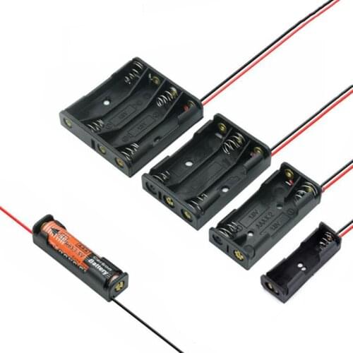 Torage Box Battery Container 1x 2x 3x 4x AAA Battery Holder Case AAA Cell S