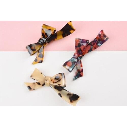 Fashion Acetate Bow Hair Clip Women Hair Clips Women Handmade Hair Accessories