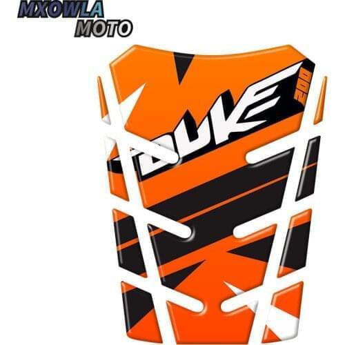 Motorcycle 3D Resin High Quality Raised Fuel Tank Pad Protector Decal Sticker For DUKE Universal Case Tank Cap Cover