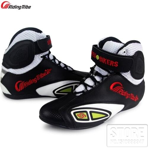 Motorcycle boots summer botas moto speed shoes Microfiber Leather boot Breathable Locomotive Shoes Moto motorcycle women Boots