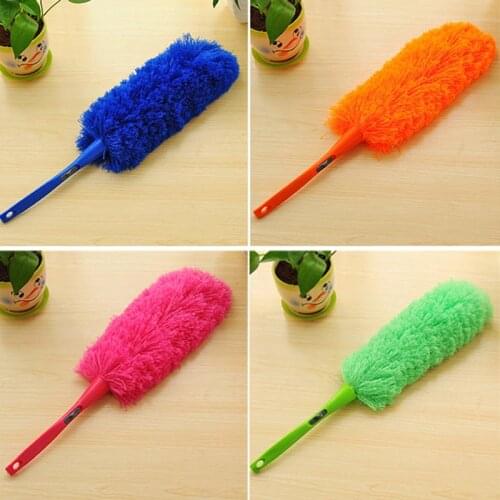 New Soft Microfiber Cleaning Duster Dust Cleaner Handle Feather Static Anti Magic JS22