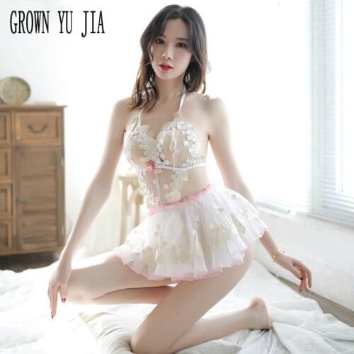 New Erotic underwear Intimate uniform temptation slutty porno Dress backless lingerie hot Babydolls uniform sexy skirt for sex