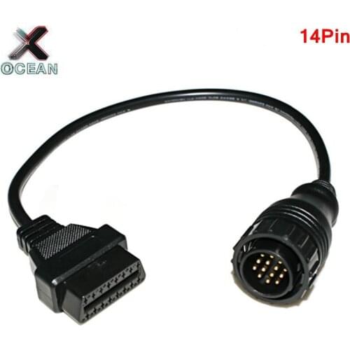 New OBD Adapter Cable For Benz 14Pin to 16 Pin OBD 2 Diagnostic Connector Cable 14 Pin Cable For Sprinter For Benz