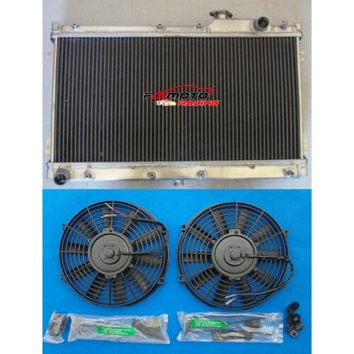 All Aluminum Radiator + FAN For Mazda MX5 Miata 1990-1997 91 92 93 94 95