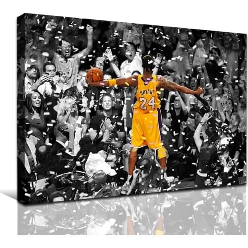 Basketball Player Poster Art Paintings Canvas Picture Black Sports Theme Artwork Living Room Prints Wall Decor Modern Home Gym