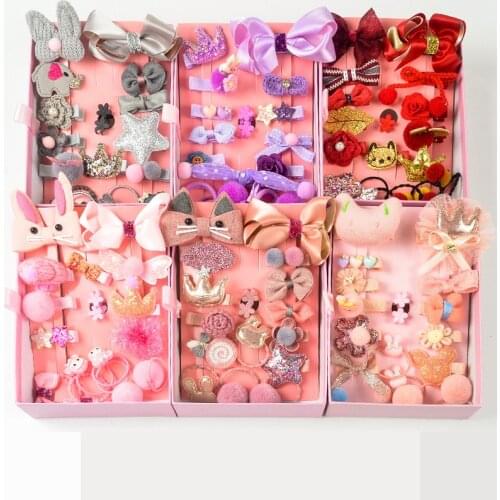 10/18pcs Baby Headband For Children Turban Darling Bows Kids Headwear Elastic Hair Bands Clip Hairpin Set Girls Hair Accessories