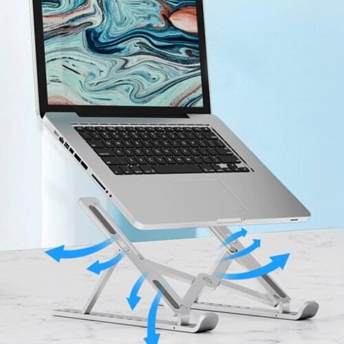 Adjustable Portable Laptop Stand Notebook Stand For Macbook Pro Aluminium Foldable Laptop Holder Base Vertical Notebook Support