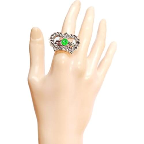 24 Pcs Silver Princess Crown Rings Fashion For Girls Toys Birthday Party Favor Wedding Pinata Bag Filler Loot Gag Bags Gift