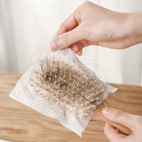 50Pcs New Hair Brush Comb Cleaner Embedded Tool New Paper Cleaning Comb Tool