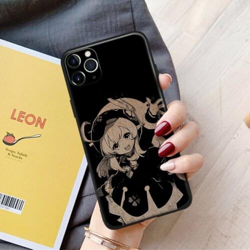 Genshin Impact Vintage Klee anime silicone Phone Case FOR iPhone Se 6 6s 7 8 Plus X Xr Xs 11 12 Mini Pro Max Glass Cover Shell