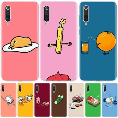 Funny Cartoon Food Egg Biscuits Silicon Phone Case For Xiaomi Redmi Note 10 9 8 9S 8T 7 6 5 6A 7A 8A 9A 9C Pro Customized Cover