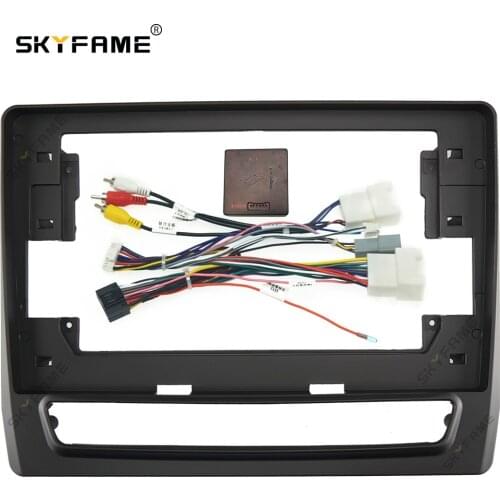 SKYFAME Car Frame Cable For MITSUBISHI ASX 2020 Android Big Screen Dask Kit Fascia Frame Line