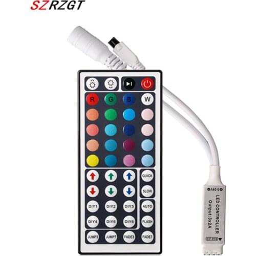 Led Controller 24 Keys LED IR RGB Controler box 1 to 2 Controller IR Remote Dimmer DC12V For RGB 3528 5050 LED Strip Lights