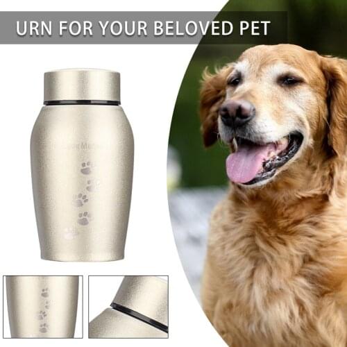 250ML Stainless steel Urns Pets Dog Cat Birds Mouse Cremation Ashes Urn Keepsake Casket Columbarium Pets Memorials