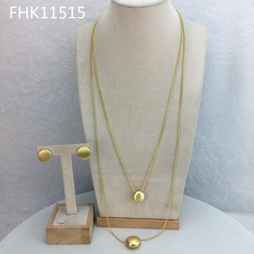 Yuminglai Simple Jewelry Dubai Fine Jewelry Long Chain for Women FHK11515