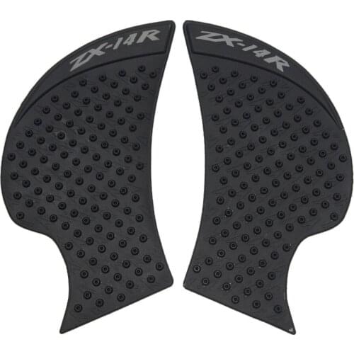 For KAWASAKI Ninja ZX14R 2006-2015 Black Motorcycle Tank Traction Pad Side Gas Knee Grip Protector Protection Sticker
