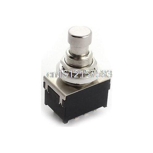 12mm 12Pin Soldering 4PDT Latching Metal Foot Switch for Electric Guitar