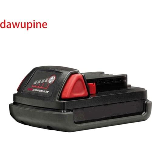 Dawupine M18-5 Li-ion Battery Plastic Case PCB Charging Protection Circuit Board Shell Box For Milwaukee 18V M18 2Ah 3Ah Sticker