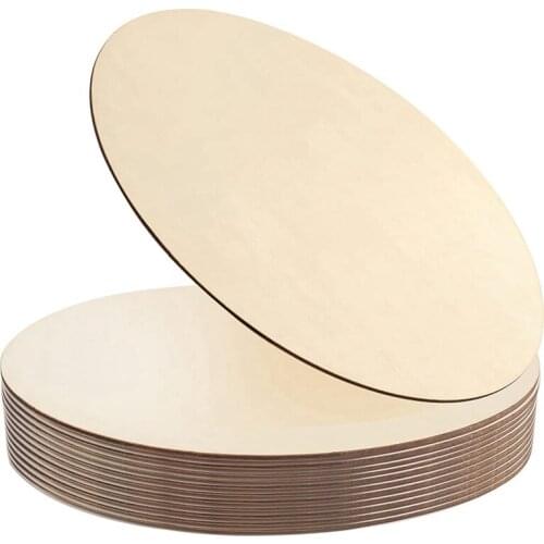 Wood Circles For Crafts Unfinished Blank Wooden Rounds Slice Wooden Cutouts For DIY Crafts Christmas Decor