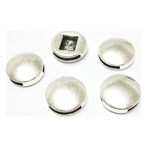 Smooth bulge face 10x2mm Hand polished flat leather findings -FF03