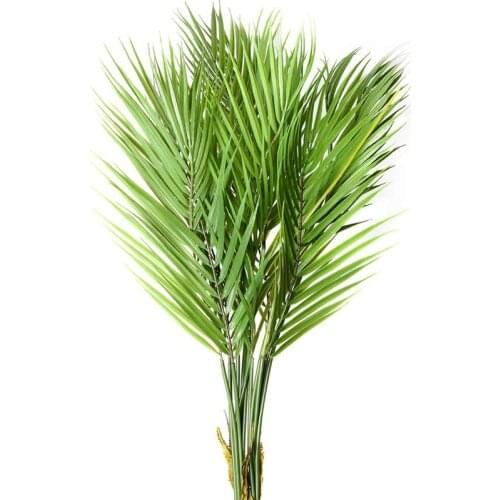 2 Pack Artificial Palm Plants Leaves Faux Fake Tropical Large Palm Tree Leaves Imitation Leaf for Home Kitchen Party