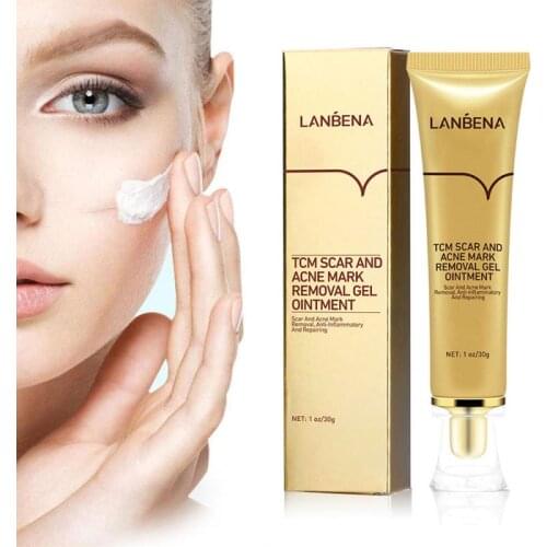LANBENA 30g Women TCM Scar And Acne Mark Removal Gel Ointment Acne Scar Cream Treatments Cream Absorbed Quickly Skin Care TSLM1