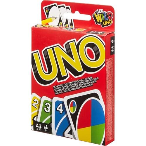 Mattel Original Uno Get Wild Uno Standard Fun Card Game Board Games Table Games for kids adults