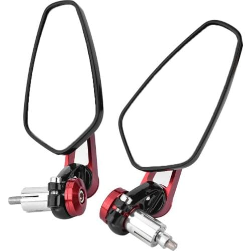 2PCS Motorcycle Rearview Mirrors 360 Degree Adjustable Swivel Universal Fits For Most Motorcycles With 7/8" 22mm Bar End