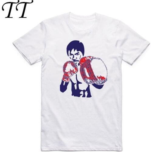 2019 Print MVP Manny Pacquiao MP Boxer White T-shirt Summer Fashion O Neck Short Sleeves MMA Philippines T-shirt Swag
