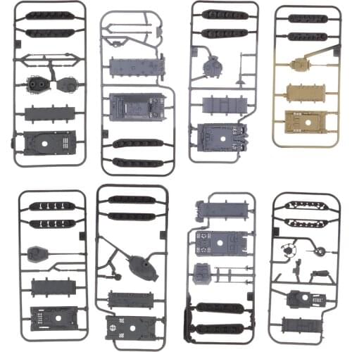 Lot Of 8pcs - Combat Tank Model 1: 144 - Wargame Brain Teaser