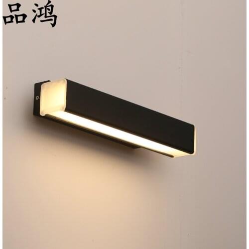 Nordic led wood industrial decor luminaria led mirror light lampara pared home deco living room lamp bedroom