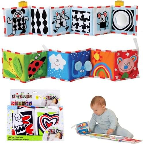 New Arrived Pram Cloth Book Infant Montessori Educational Toys Bed Around multifunction fun and colorful Child Early Cloth Books