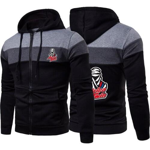 2021 Mens New Africa Twin Crf 1000 L Crf1000 Classic Custom Zipper Hooded Motorcycle Sweatshirt High Quality Splicing Tops