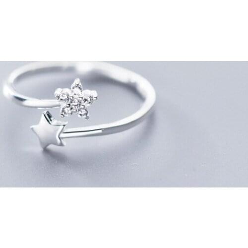 Punk Vintage Crystal Star Rings For Women Boho Female Charms Jewelry Men Antique Knuckle Ring Fashion Party Gift