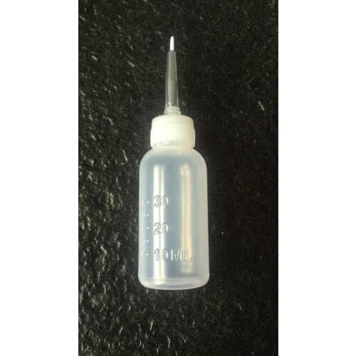 30ml Transparent Polyethylene Empty E-liquid Plastic Alcohol Bottle For Dispenser with Brush needle