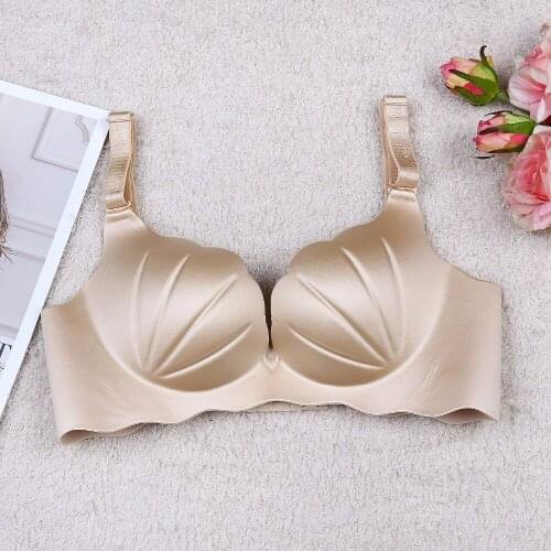 YOLI Sexy Women Bra Sexy Womens Smooth Thin Padded BraPush Up Pink Bras Wire Free