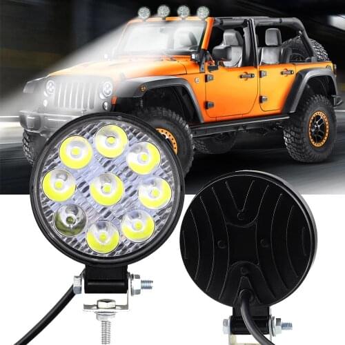 Mini 27W 9 LED Work Light Bar Spotlight Led Bar Offroad Spot Flood 12V 24V LED Light Bar For Truck Off road 4X4 4WD SUV Car ATV
