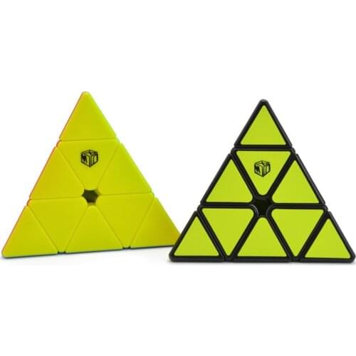 Bell Pyramid Tetrahedron Triangle Stickerless Magnetic 3x3x3 Speed Magic Cube Twist Puzzle Toy Brain Teaser IQ Game 3x3 XMD Qiyi